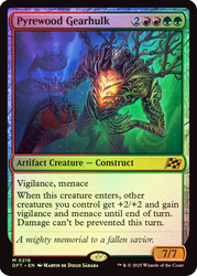 Pyrewood Gearhulk\nAetherdrift\nSingle\nMagic The Gathering