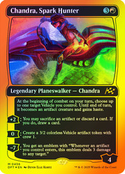 Chandra, Spark Hunter (First Place Foil)\nAetherdrift - Alternate Foil\nSingle\nMagic The Gathering