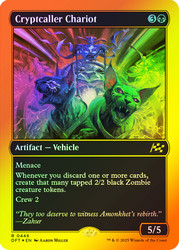 Cryptcaller Chariot (First Place Foil)\nAetherdrift - Alternate Foil\nSingle\nMagic The Gathering