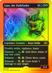 Loot, the Pathfinder (First Place Foil)\nAetherdrift - Alternate Foil\nSingle\nMagic The Gathering