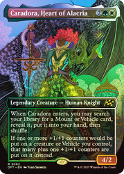 Caradora, Heart of Alacria (Borderless)\nAetherdrift - Variants\nSingle\nMagic The Gathering