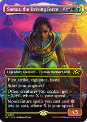Samut, the Driving Force (Borderless)\nAetherdrift - Variants\nSingle\nMagic The Gathering
