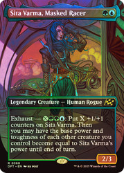 Sita Varma, Masked Racer (Borderless)\nAetherdrift - Variants\nSingle\nMagic The Gathering