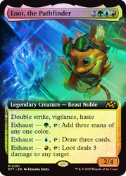 Loot, the Pathfinder (Extended Art)\nAetherdrift - Variants\nSingle\nMagic The Gathering
