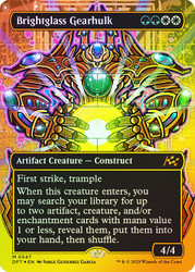 Brightglass Gearhulk (Borderless) (First Place Foil)\nAetherdrift - Alternate Foil Variants\nSingle\nMagic The Gathering