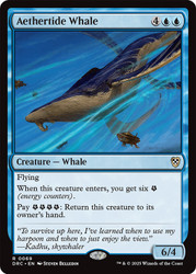 Aethertide Whale\nAetherdrift Commander\nSingle\nMagic The Gathering