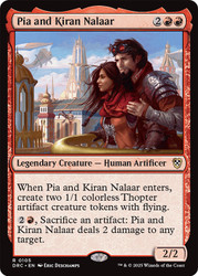 Pia and Kiran Nalaar\nAetherdrift Commander\nSingle\nMagic The Gathering