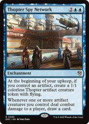 Thopter Spy Network\nAetherdrift Commander\nSingle\nMagic The Gathering