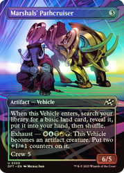 Marshals' Pathcruiser (Borderless)\nAetherdrift - Variants\nSingle\nMagic The Gathering