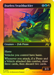 Fearless Swashbuckler (First Place Foil)\nAetherdrift - Alternate Foil\nSingle\nMagic The Gathering