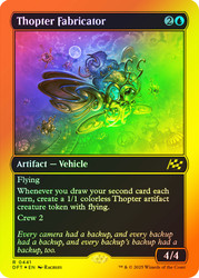 Thopter Fabricator (First Place Foil)\nAetherdrift - Alternate Foil\nSingle\nMagic The Gathering