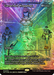 Cursecloth Wrappings (Showcase) (Fracture Foil)\nAetherdrift - Alternate Foil Variants\nSingle\nMagic The Gathering
