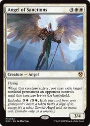 Angel of Sanctions\nAetherdrift Commander\nSingle\nMagic The Gathering