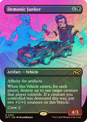 Demonic Junker (Borderless)\nAetherdrift - Variants\nSingle\nMagic The Gathering