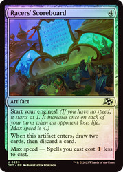 Racer's Scoreboard\nAetherdrift\nSingle\nMagic The Gathering