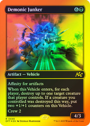 Demonic Junker (First Place Foil)\nAetherdrift - Alternate Foil\nSingle\nMagic The Gathering