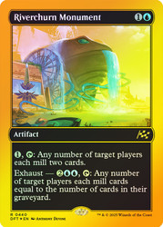 Riverchurn Monument (First Place Foil)\nAetherdrift - Alternate Foil\nSingle\nMagic The Gathering