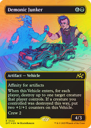 Demonic Junker (Borderless) (First Place Foil)\nAetherdrift - Alternate Foil Variants\nSingle\nMagic The Gathering