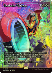 Explosive Getaway (Showcase) (Fracture Foil)\nAetherdrift - Alternate Foil Variants\nSingle\nMagic The Gathering