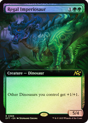 Regal Imperiosaur (Extended Art)\nAetherdrift - Variants\nSingle\nMagic The Gathering