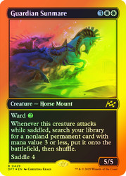 Guardian Sunmare (First Place Foil)\nAetherdrift - Alternate Foil\nSingle\nMagic The Gathering