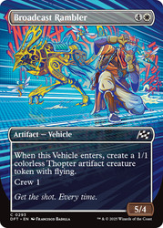 Broadcast Rambler (Borderless)\nAetherdrift - Variants\nSingle\nMagic The Gathering