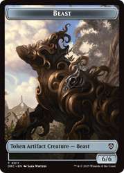 {Beast Token} (Colorless) // {Construct Token}
Aetherdrift Commander
Single
Magic: The Gathering