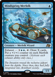 Mindspring Merfolk (Promo Pack) (Aetherdrift)\nPromo: Planeswalker Stamped\nSingle\nMagic The Gathering