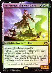 Ketramose, the New Dawn (Promo Pack) (Aetherdrift)\nPromo: Planeswalker Stamped\nSingle\nMagic The Gathering