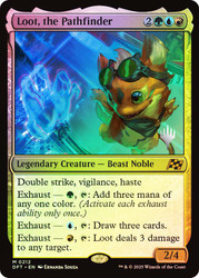 Loot, the Pathfinder (Promo Pack) (Aetherdrift)\nPromo: Planeswalker Stamped\nSingle\nMagic The Gathering