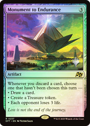 Monument to Endurance (Promo Pack) (Aetherdrift)\nPromo: Planeswalker Stamped\nSingle\nMagic The Gathering
