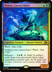 Winter, Cursed Rider (Promo Pack) (Aetherdrift)\nPromo: Planeswalker Stamped\nSingle\nMagic The Gathering