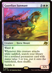 Guardian Sunmare (Prerelease) (Aetherdrift)\nPromo: Date Stamped\nSingle\nMagic The Gathering