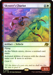 Skyseer's Chariot (Prerelease) (Aetherdrift)\nPromo: Date Stamped\nSingle\nMagic The Gathering