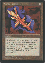 Crystal Rod (BB)\n4th Edition - Black Border - Spanish\nSingle\nMagic The Gathering