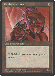 Yotian Soldier (BB)\n4th Edition - Black Border - Spanish\nSingle\nMagic The Gathering