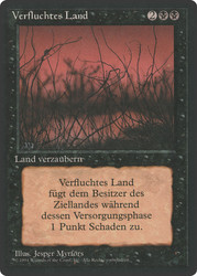 Cursed Land (BB)\n3rd Edition - Black Border - German\nSingle\nMagic The Gathering