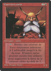 Dwarven Warriors (BB)\n3rd Edition - Black Border - French\nSingle\nMagic The Gathering
