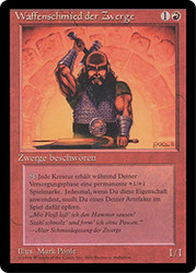 Dwarven Weaponsmith (BB)\n3rd Edition - Black Border - German\nSingle\nMagic The Gathering