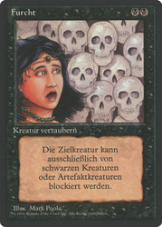 Fear (BB)\n3rd Edition - Black Border - German\nSingle\nMagic The Gathering
