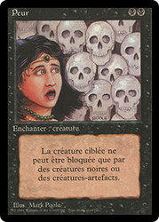 Fear (BB)\n3rd Edition - Black Border - French\nSingle\nMagic The Gathering