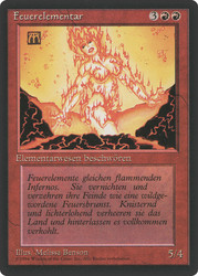Fire Elemental (BB)\n3rd Edition - Black Border - German\nSingle\nMagic The Gathering