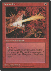 Firebreathing (BB)\n3rd Edition - Black Border - German\nSingle\nMagic The Gathering