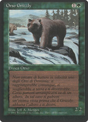 Grizzly Bears (BB)\n3rd Edition - Black Border - Italian\nSingle\nMagic The Gathering