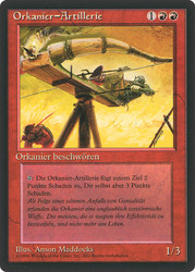 Orcish Artillery (BB)\n3rd Edition - Black Border - German\nSingle\nMagic The Gathering