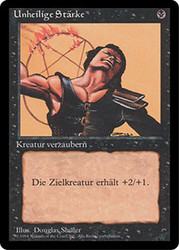 Unholy Strength (BB)\n3rd Edition - Black Border - German\nSingle\nMagic The Gathering