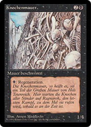 Wall of Bone (BB)\n3rd Edition - Black Border - German\nSingle\nMagic The Gathering
