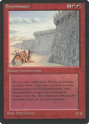 Wall of Stone (BB)\n3rd Edition - Black Border - German\nSingle\nMagic The Gathering