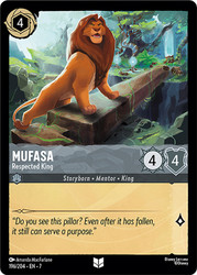 Mufasa - Respected King
Archazia’s Island
Single
Lorcana
