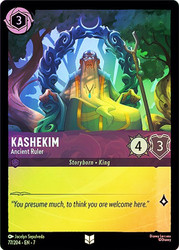Kashekim - Ancient Ruler
Archazia’s Island
Single
Lorcana